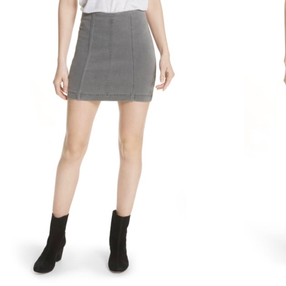 Mini denim skirt